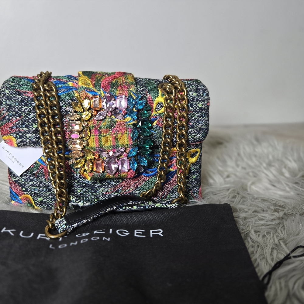 Kurt Geiger Multicolor Embellished Women's Bag